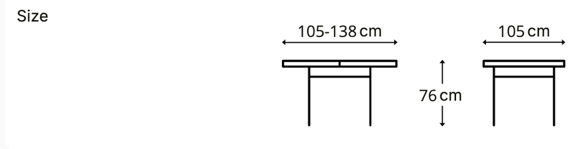 שולחן קרמיקה דגם - טוסקנה קוטר 105 נפתח ל 138 ס״מ