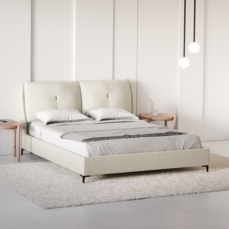 מיטה דגם - Dali עור PU עם ארגז מצעים.