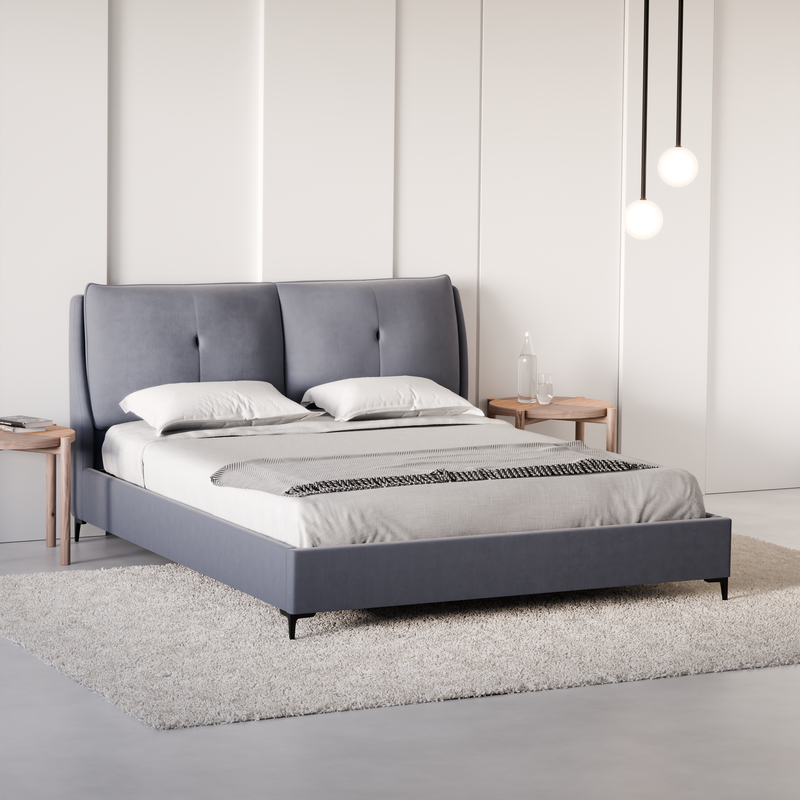 מיטה דגם - Dali עור PU עם ארגז מצעים.