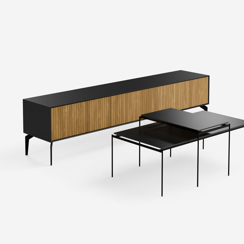 מזנון טלויזיה כולל 2 שולחנות סלון דגם 104