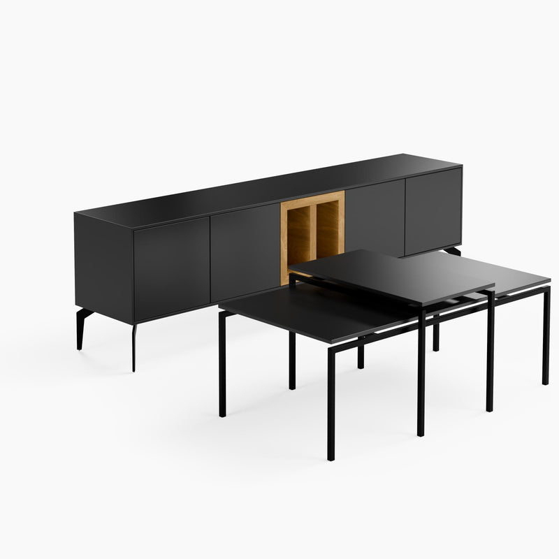 מזנון טלויזיה כולל 2 שולחנות סלון דגם 108