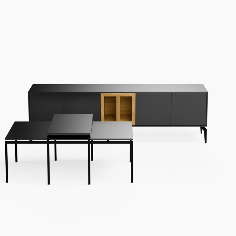 מזנון טלויזיה כולל 2 שולחנות סלון דגם 108