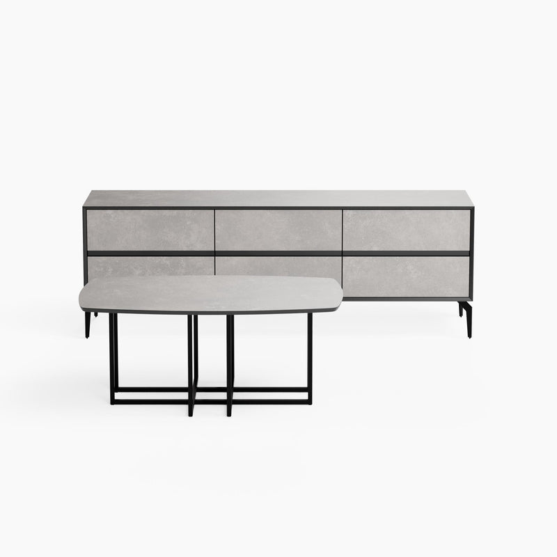 מזנון טלויזיה כולל שולחן סלון דגם 112