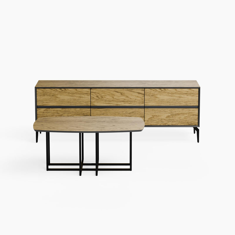 מזנון טלויזיה כולל שולחן סלון דגם 112