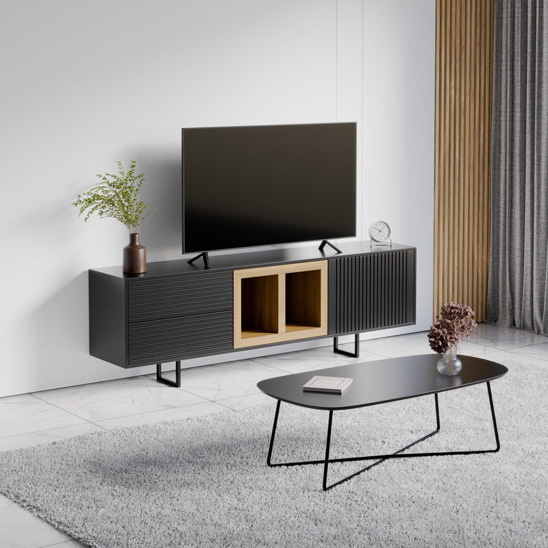 מזנון טלויזיה כולל שולחן סלון דגם 113