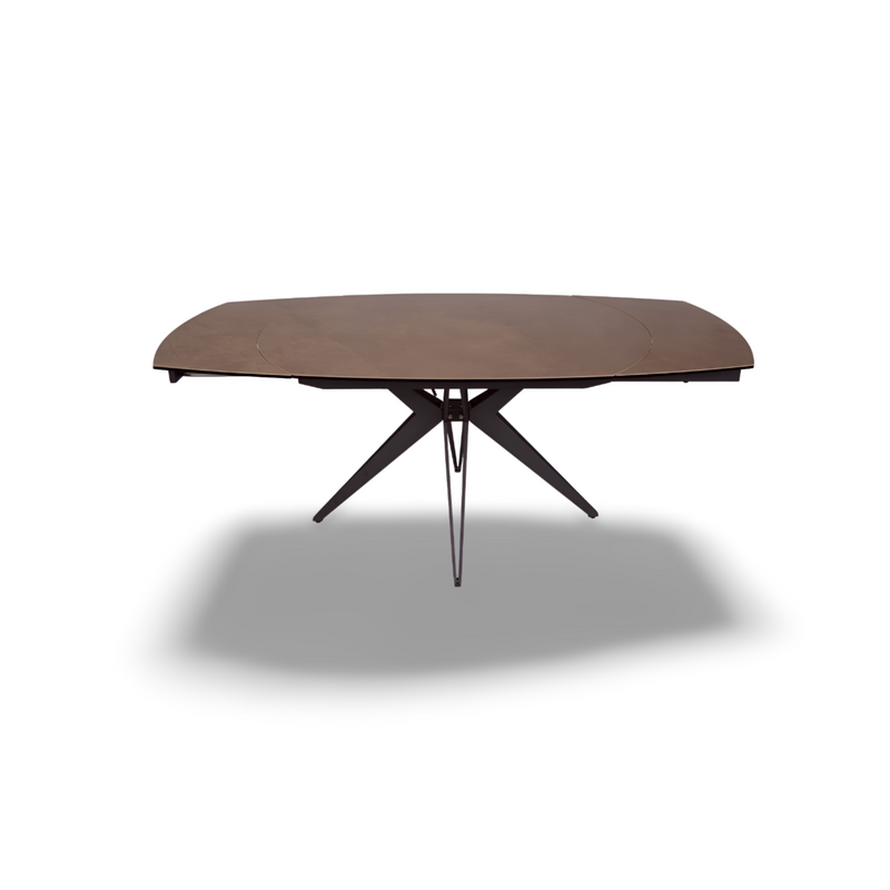 שולחן קרמיקה דגם - HT מידה 130×100 נפתח ל 190 ס״מ צבע אנטרציט