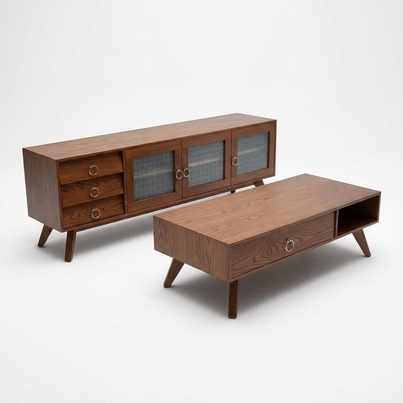 מזנון טלויזיה כולל שולחן סלון דגם 120