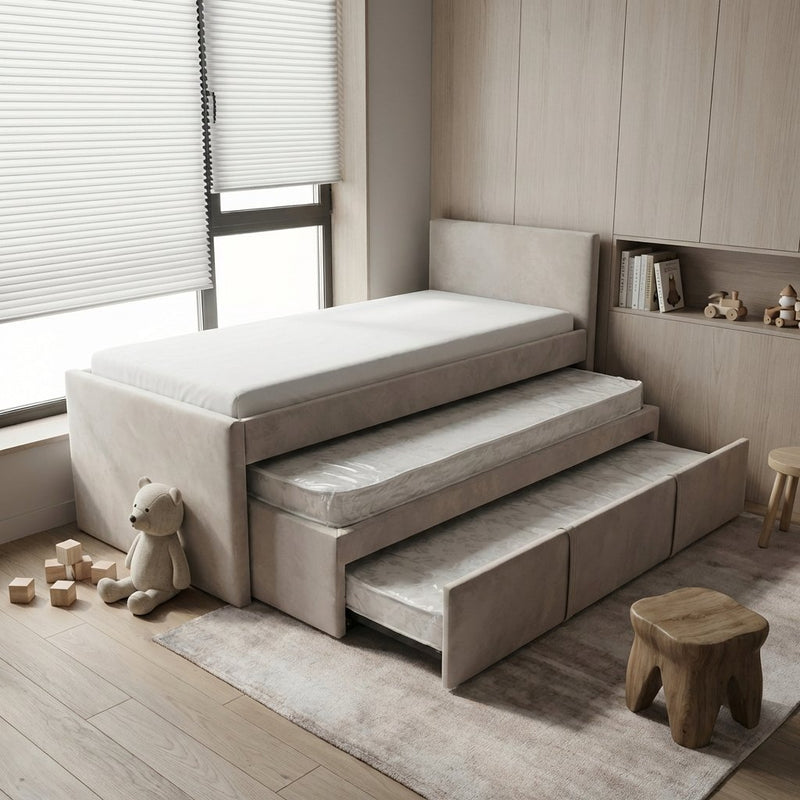 מיטת שלישיה דגם - דן כולל 3 מזרנים מתנה 🎁