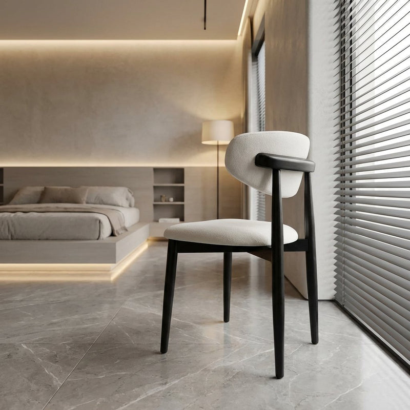 כסא אוכל 100% עץ טבעי דגם דובאי