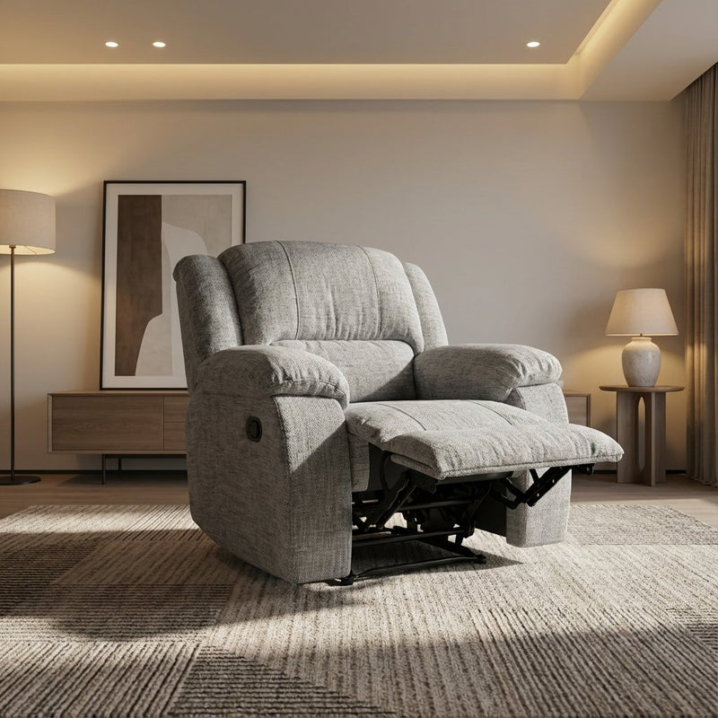 כורסא עם מנגנון נדנדה והדום נשלף, דגם - c8