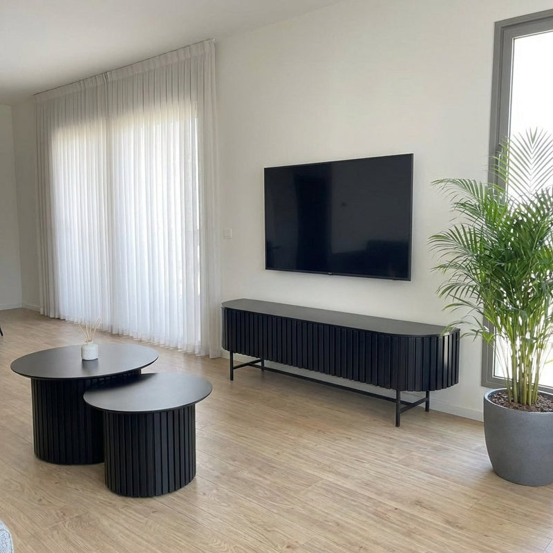 מזנון טלויזיה כולל 2 שולחנות סלון דגם 114