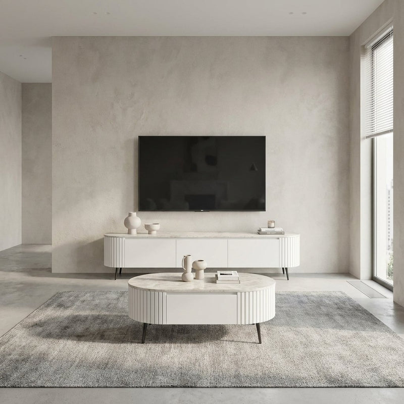 מזנון טלויזיה כולל שולחן סלון דגם 116