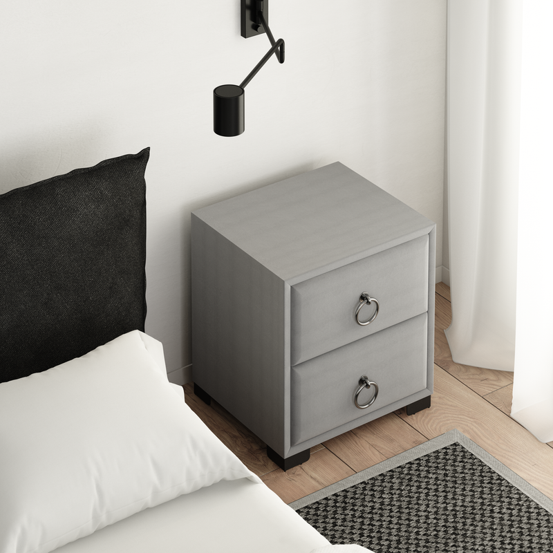 שידת לילה - דגם Minimalist אפור