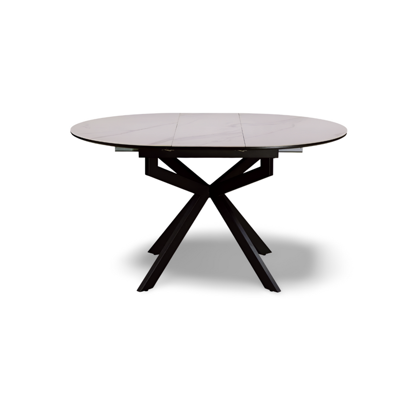 חיסול 🧨 שולחן קרמיקה דגם - טוסקנה קוטר 105 נפתח ל 138 ס״מ