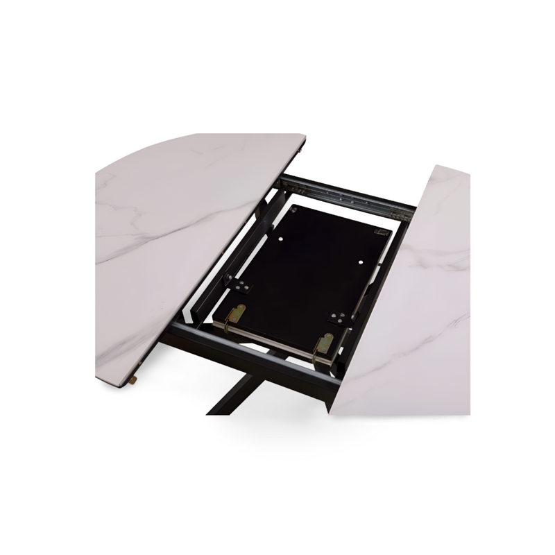 חיסול 🧨 שולחן קרמיקה דגם - טוסקנה קוטר 105 נפתח ל 138 ס״מ