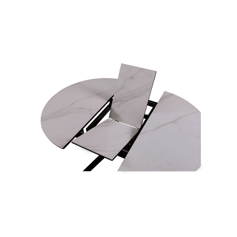 חיסול 🧨 שולחן קרמיקה דגם - טוסקנה קוטר 105 נפתח ל 138 ס״מ