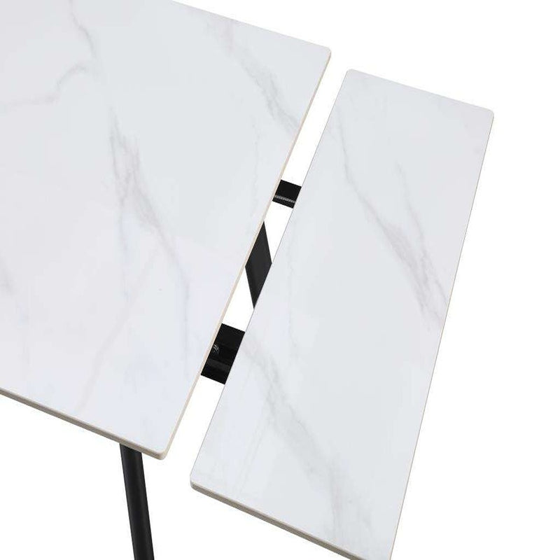 שולחן קרמיקה דגם - פרד 90×80 נפתח ל 150 ס״מ