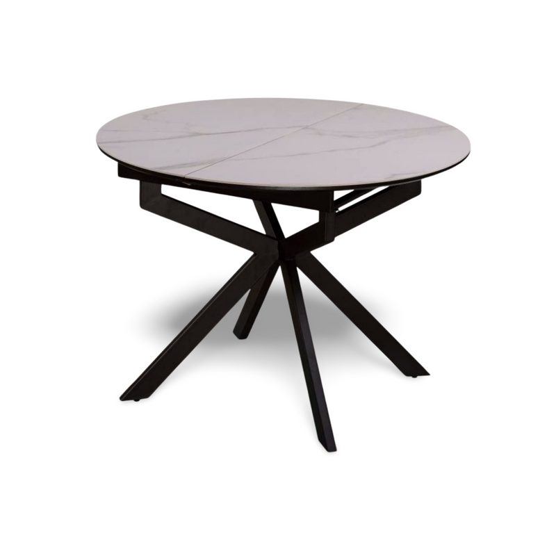 חיסול 🧨 שולחן קרמיקה דגם - טוסקנה קוטר 105 נפתח ל 138 ס״מ